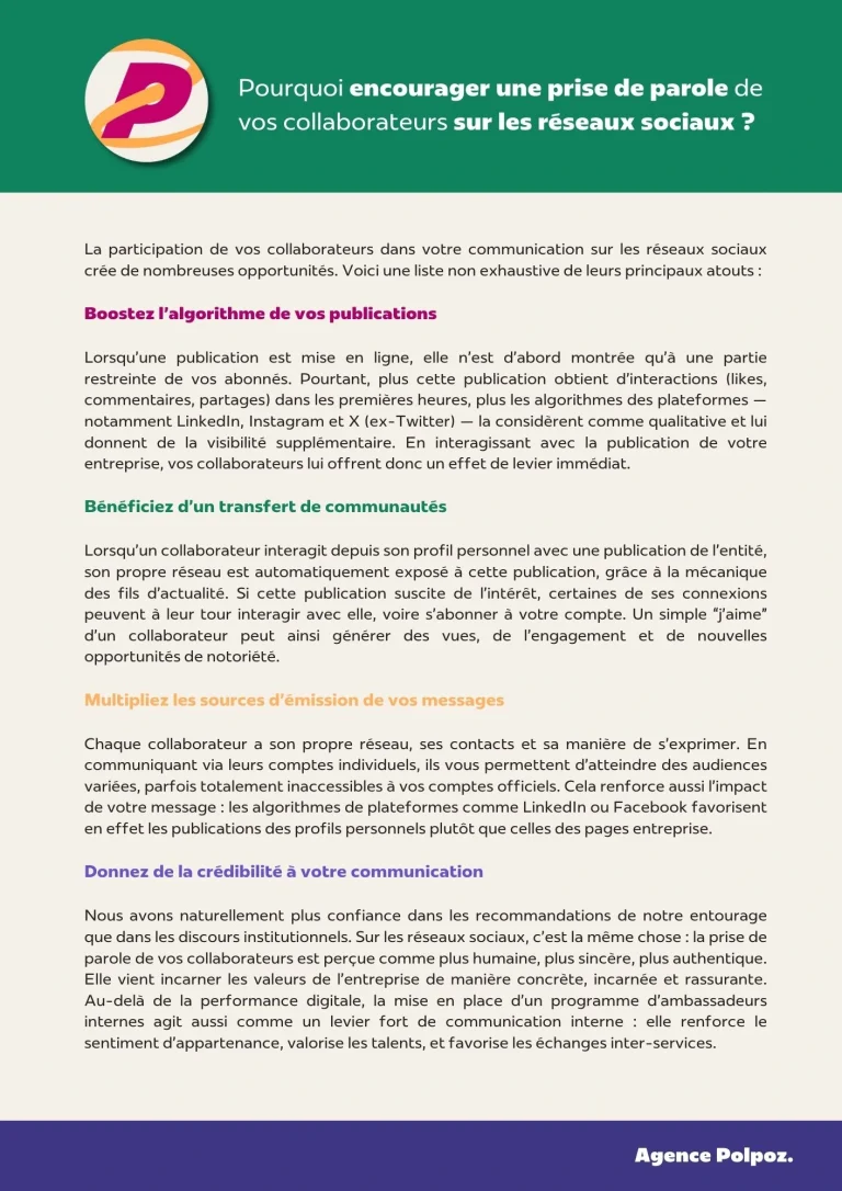 Page 4 du livre blanc sur pour faire des vos collaborateurs des ambassadeurs sur les réseaux sociaux - Édition 2025